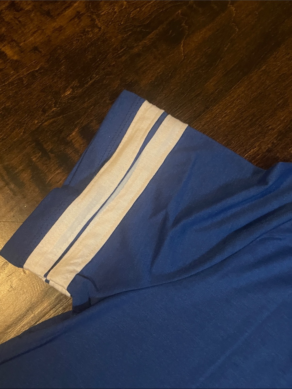 NWT Royal Blue Tee Dress with White Trim - Picture 5 of 5